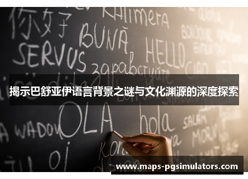 揭示巴舒亚伊语言背景之谜与文化渊源的深度探索 揭示巴舒亚伊语言背景之谜与文化渊源的深度探索